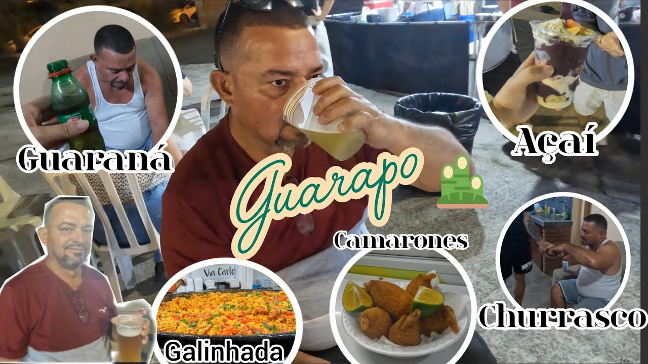 Mi Papá probando la Gastronomía de Brasil. Todo en Brasil es rico