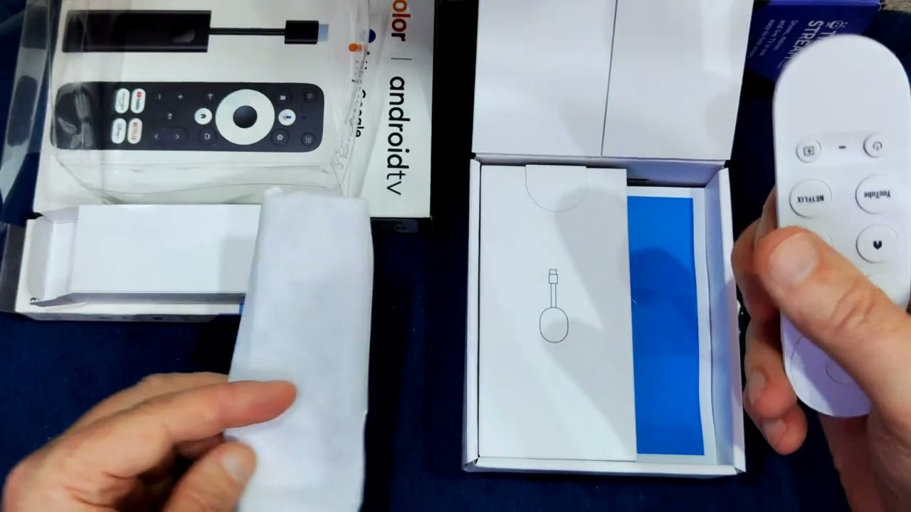 Google Chromecast with Google TV . Распаковка