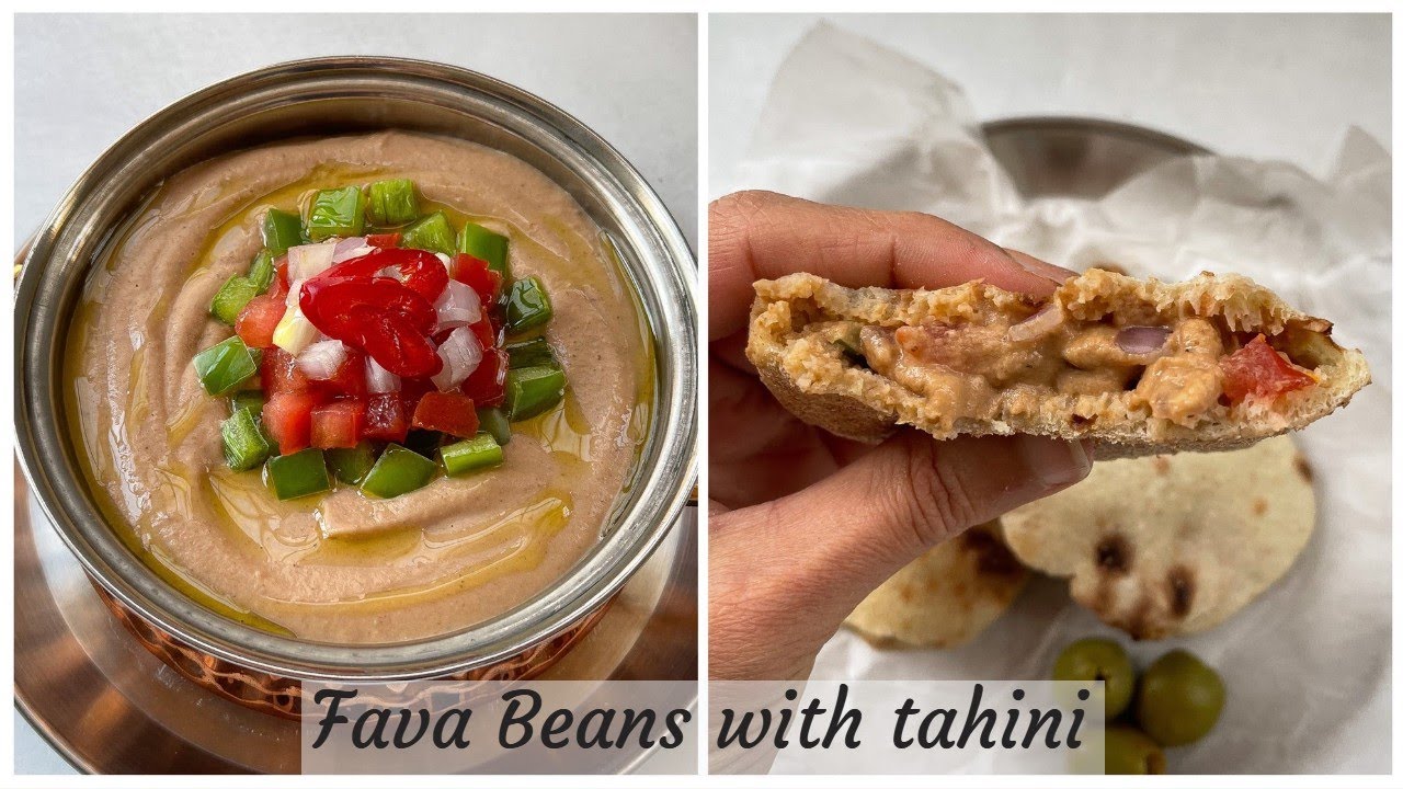 Pureed fava beans “Ful Medames” with tahini - you won’t believe it all started with a can