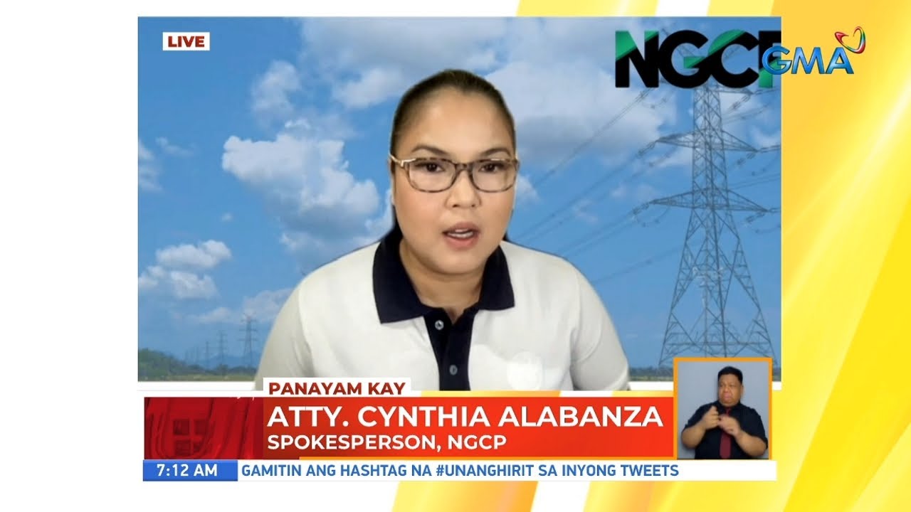 Panayam kay Atty. Cynthia Alabanza, spokesperson, NGCP | UB