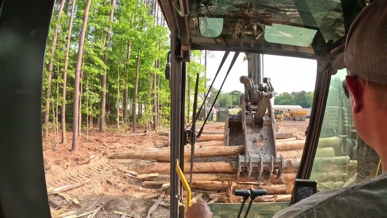 Last Section Is Stumped And Ready To Layout Pond