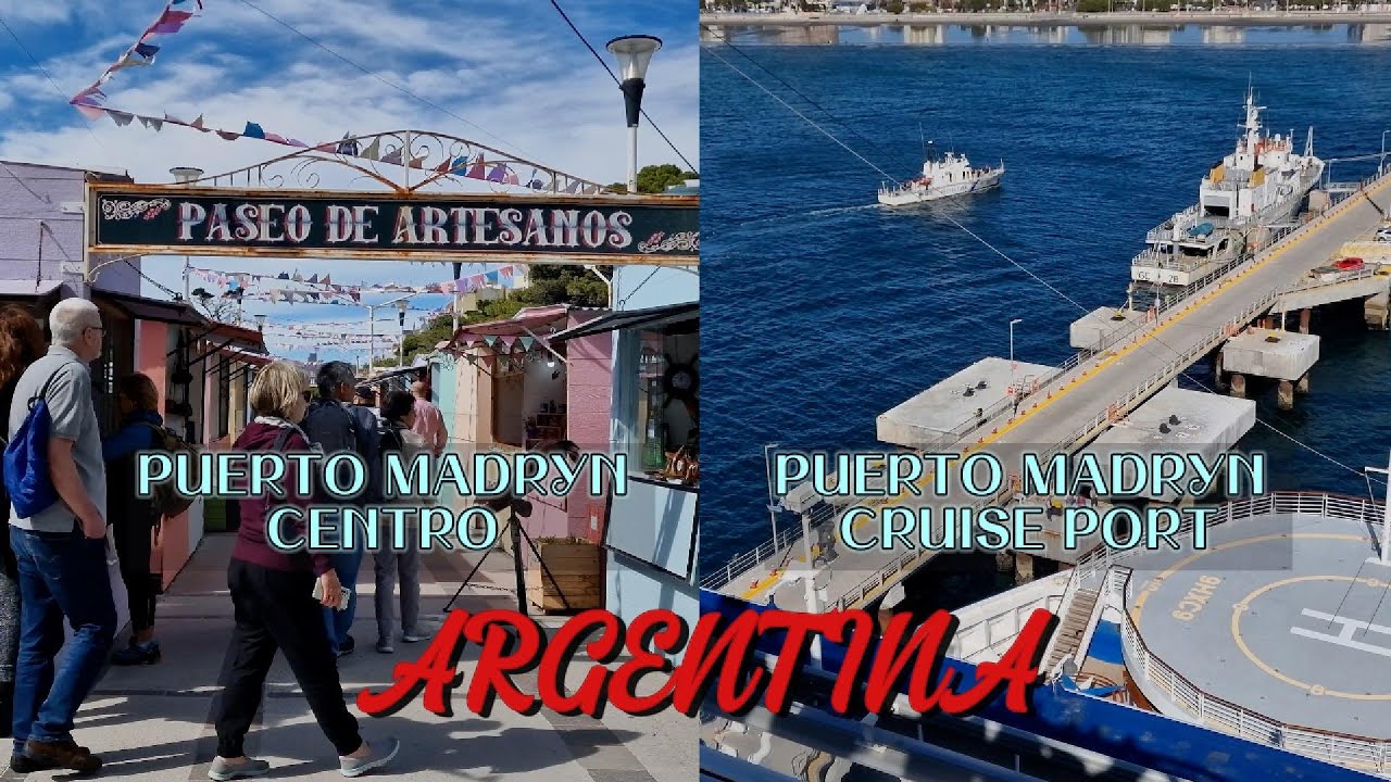 [4K] Puerto Madryn Cruise Port & Walking around PUERTO MADRYN CENTRO   | CHUBUT | ARGENTINA.