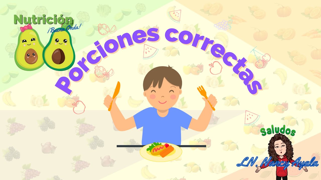 Porciones correctas. Video educativo para niños