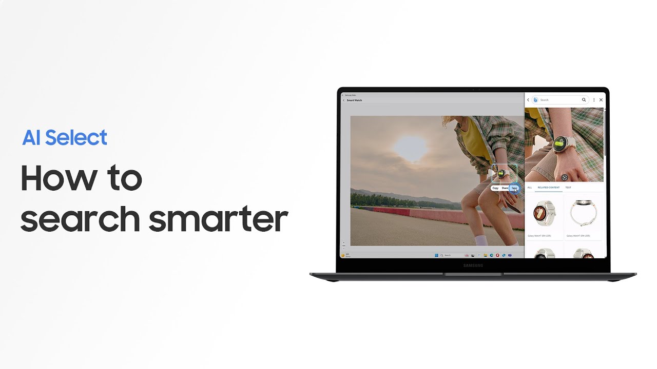 How to use AI Select on Galaxy Book | Galaxy AI | Samsung