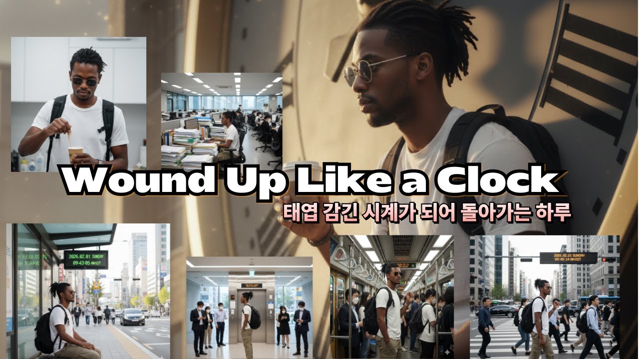 [Wound Up Like a Clock] 태엽 감긴 시계가 되어 돌아가는 하루,내일도 모레도 결국 똑같은 박자로 흐르겠지만 매일 같은 길을 걷는 이름 없는 얼굴들
