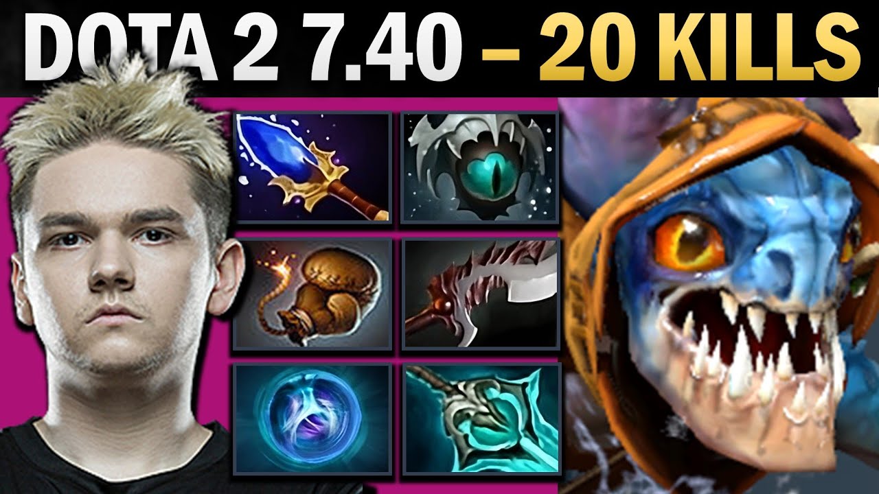 Slark Pro Carry с Skadi и Disperser - геймплей Dota 2