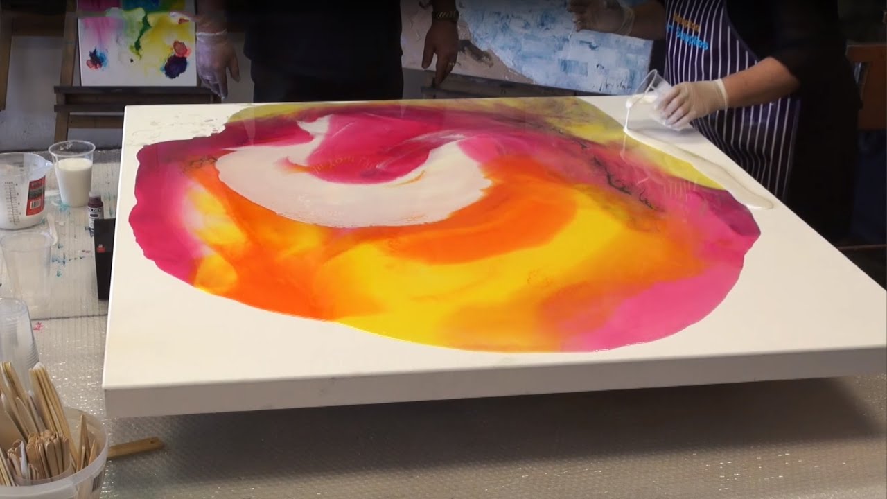 Learn Resin Art. Solid Solutions products featured on Colour In Your Life with Judy Waters