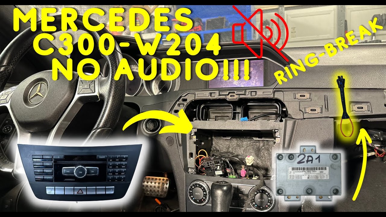 Перестало работать радио в Mercedes C300! Вот простое решение!