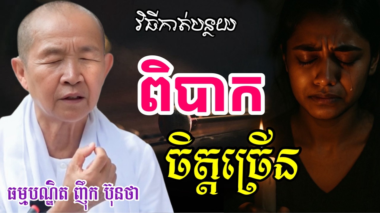 វិធីកាត់បន្ថយ កុំឲ្យចិត្ត ពិបាកច្រើន  ||ពន្យល់ដោយ៖លោកជំទាវអគ្គមហាឧបាសិកាធម្មបណ្ឌិតញឹកប៊ុនថា 2025