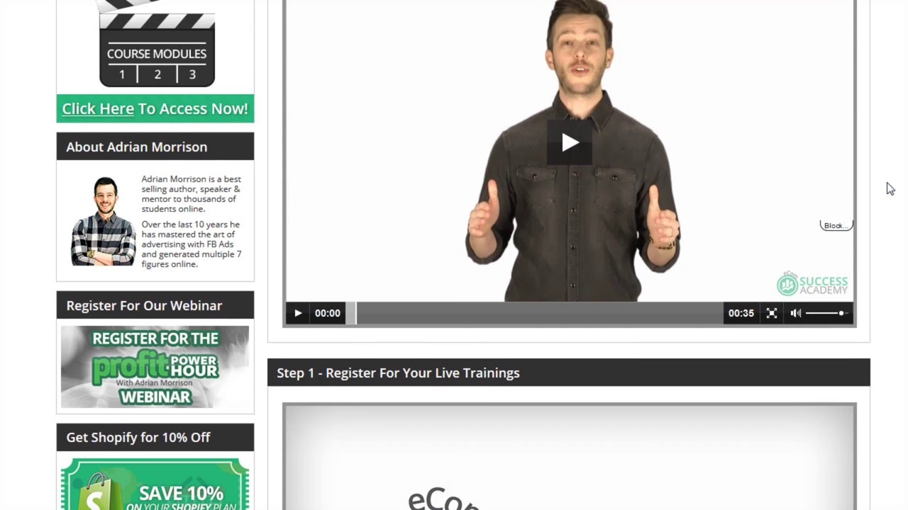 eCom Success Academy Review