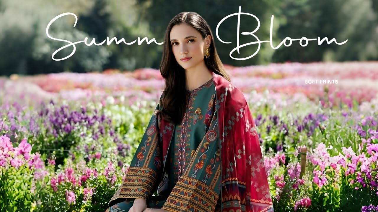 Jazmin Summer Bloom Printed & Embroidered Lawn Collection'26 | Jazmin Summer Unstitched Collection