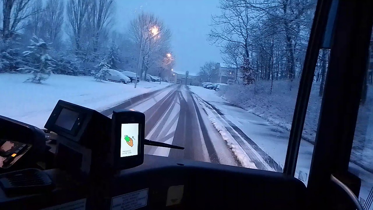 [Réseau Lemet'] Ligne N18 sous la neige avec un citaro C1