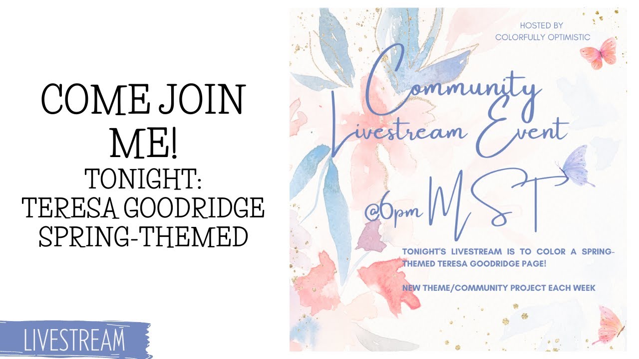 🔴 Live Community Hangout | Teresa Goodridge Spring