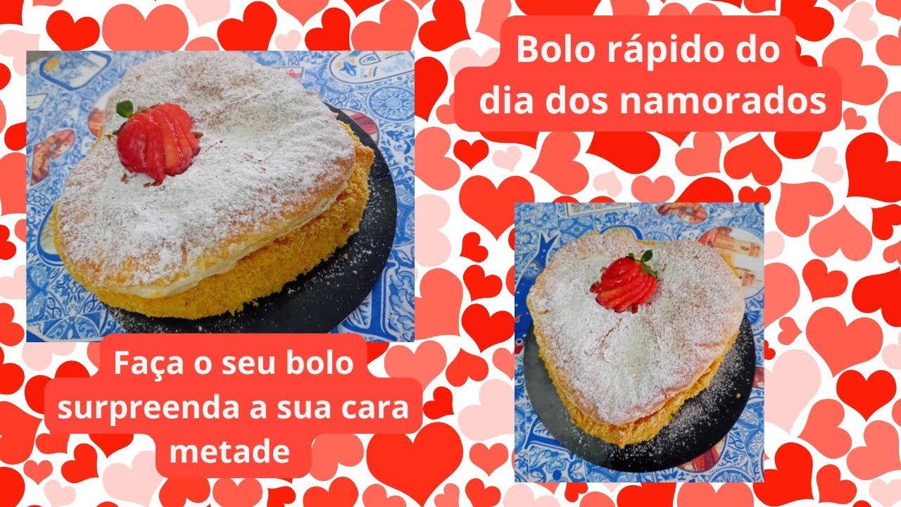 Bolo Criativo para o Dia dos Namorados! 🎂❤️