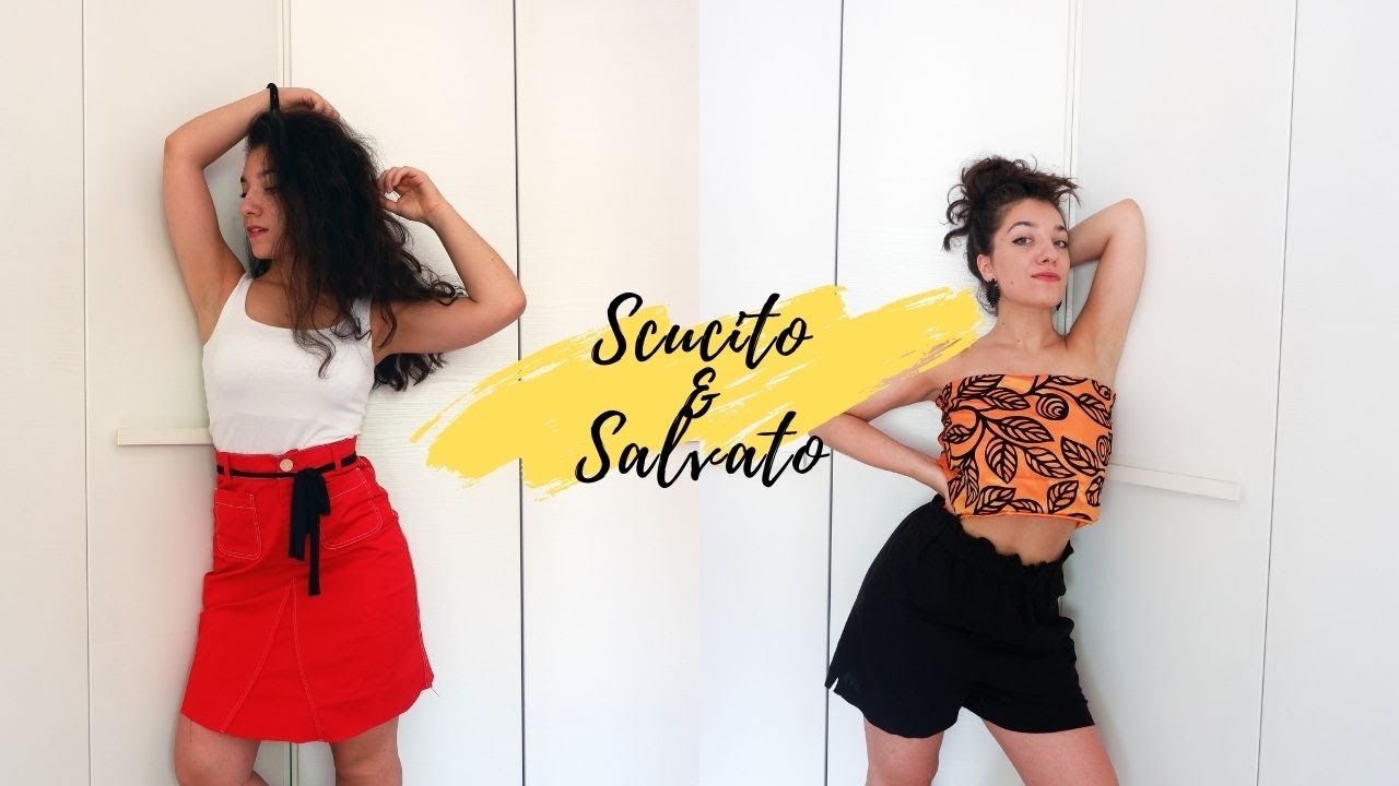 REFASHION ABITI - Trasformare vestiti || Riciclo creativo (DIY)