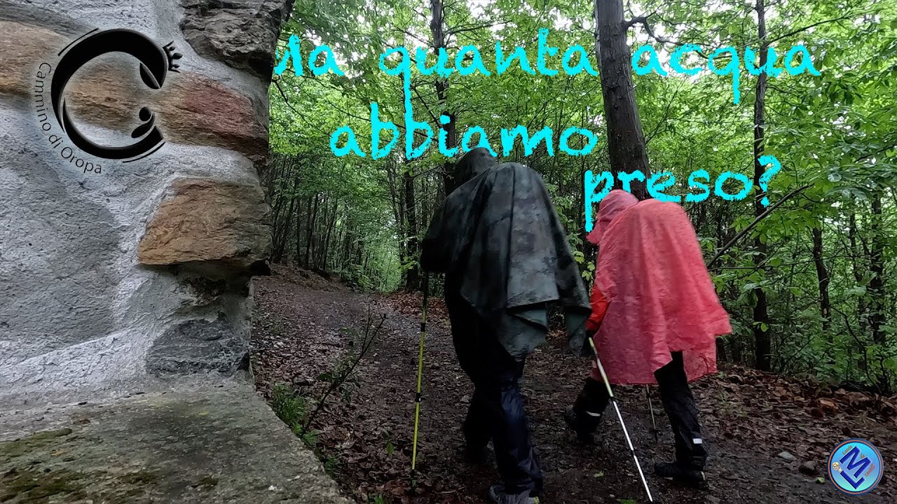 Quanta acqua abbiamo preso? Cammino di Oropa 2023