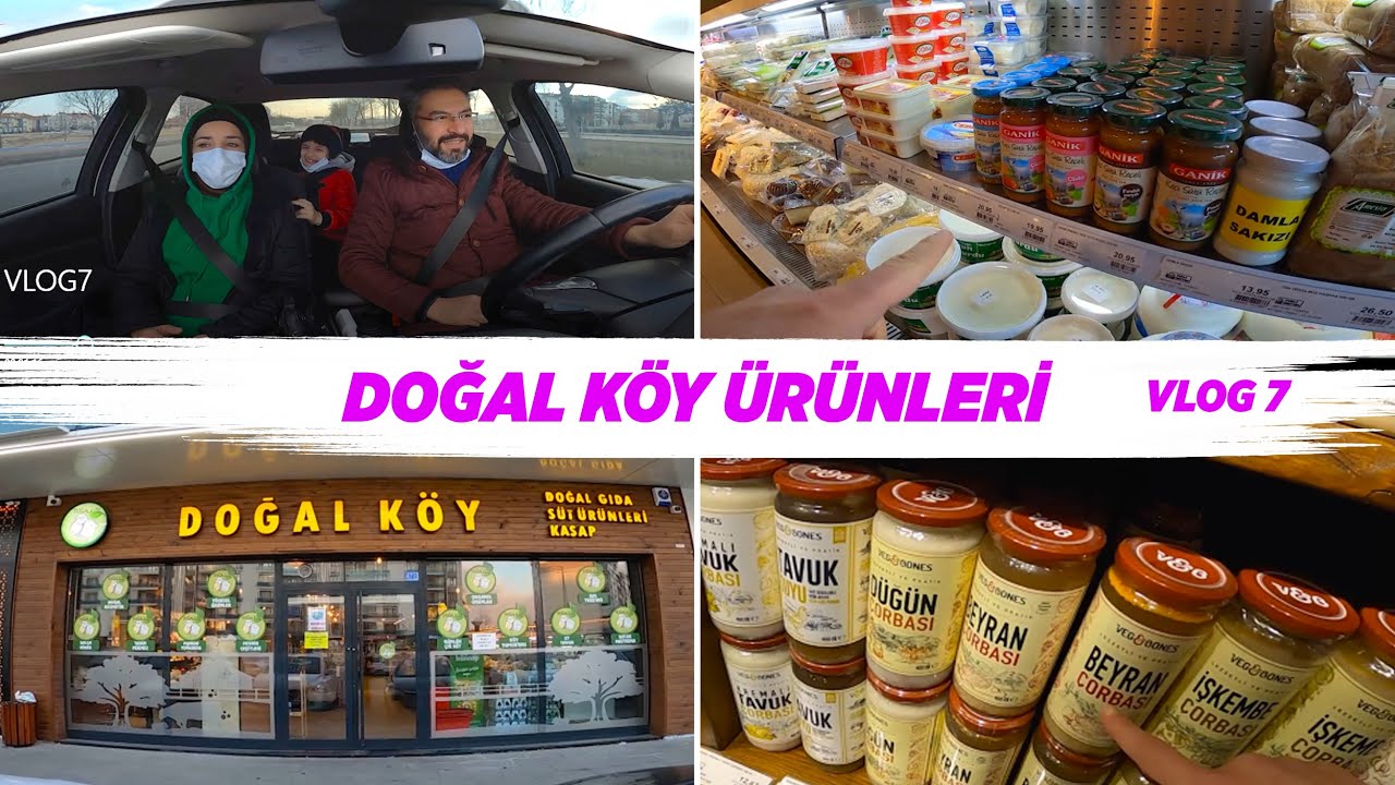 ORGANİK KÖY ÜRÜNLERİ MARKETİNİ GEZDİK 🐣🐤🥚🍅 ANTEP SALÇASI, HALHALİ ZEYTİNİ - GÜNLÜK VLOG