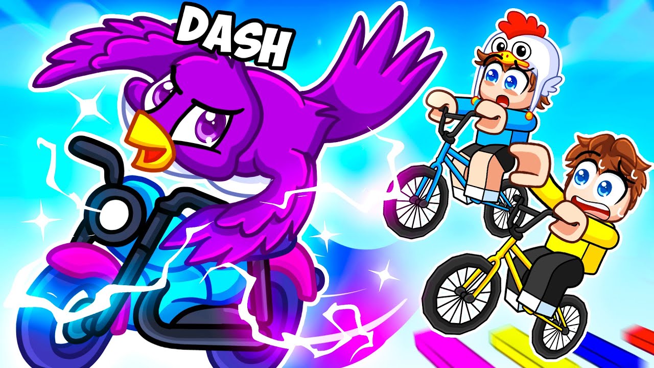 I Became a BIRD in Roblox BIKE OBBY!