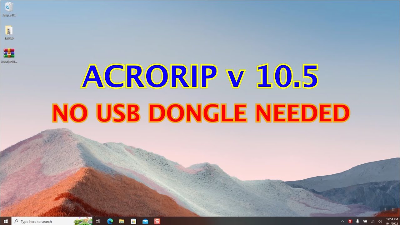 Installation of AcroRip10.5 full version