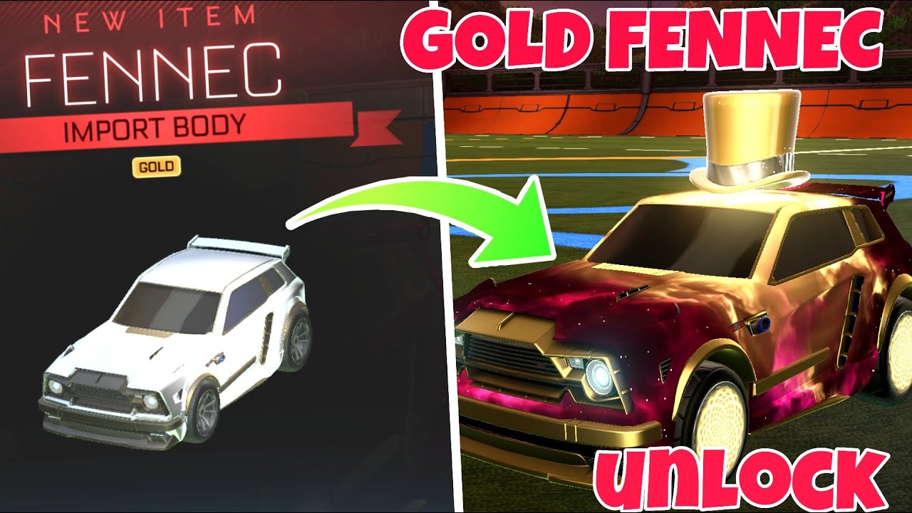 UNLOCKING THE GOLD FENNEC IN ROCKET LEAGUE (Rocket League Gold items)