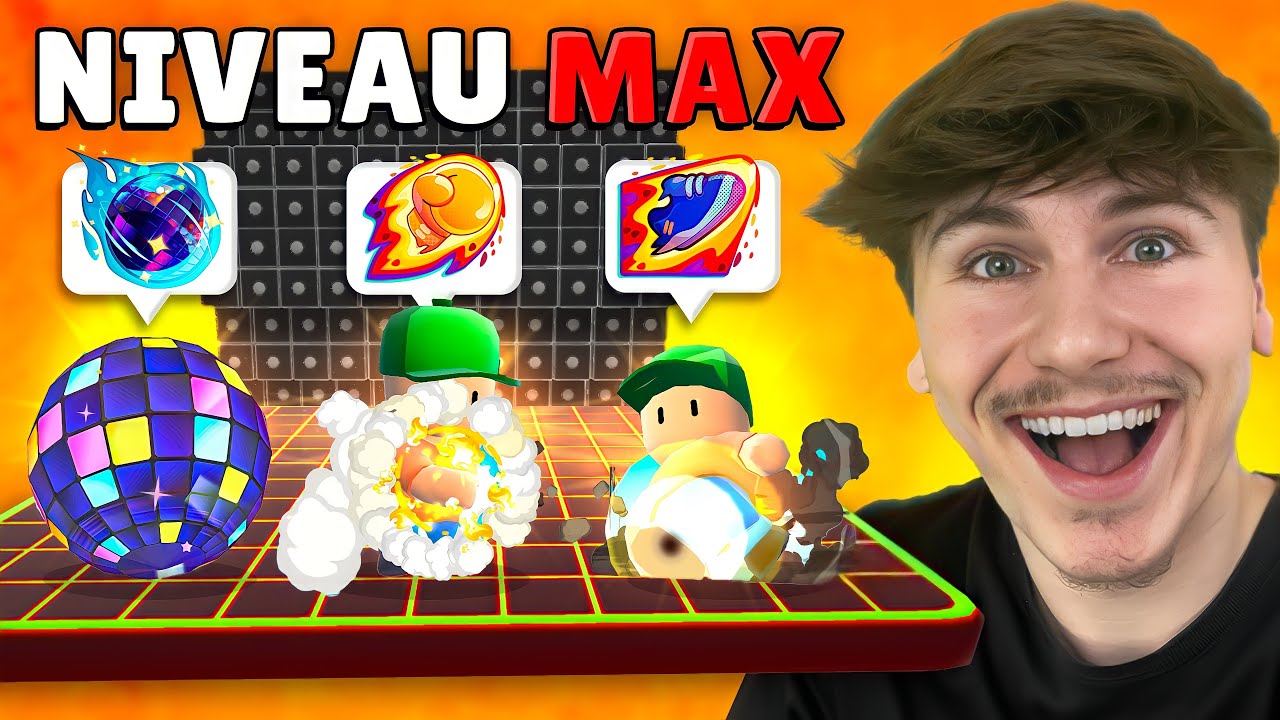 JE TEST TOUTES LES ÉMOTES NIVEAU MAX SUR STUMBLE GUYS !!