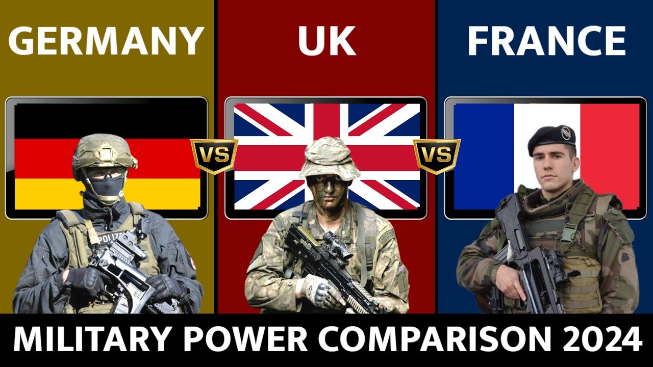 Germany vs UK vs France Military Power Comparison 2024 | Germany vs France | UK vs Germany