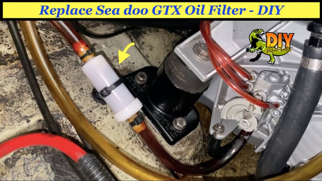 Replace Sea doo GTX jet ski oil filter (1997-2005)