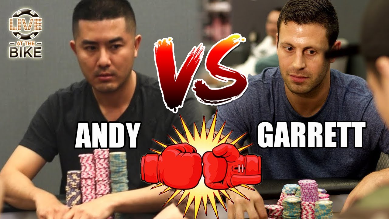 Andy Stacks Poker & Garrett Adelstein BEAT UP EACH OTHER @High Stakes Cash Game! &spades; Live at the Bike!