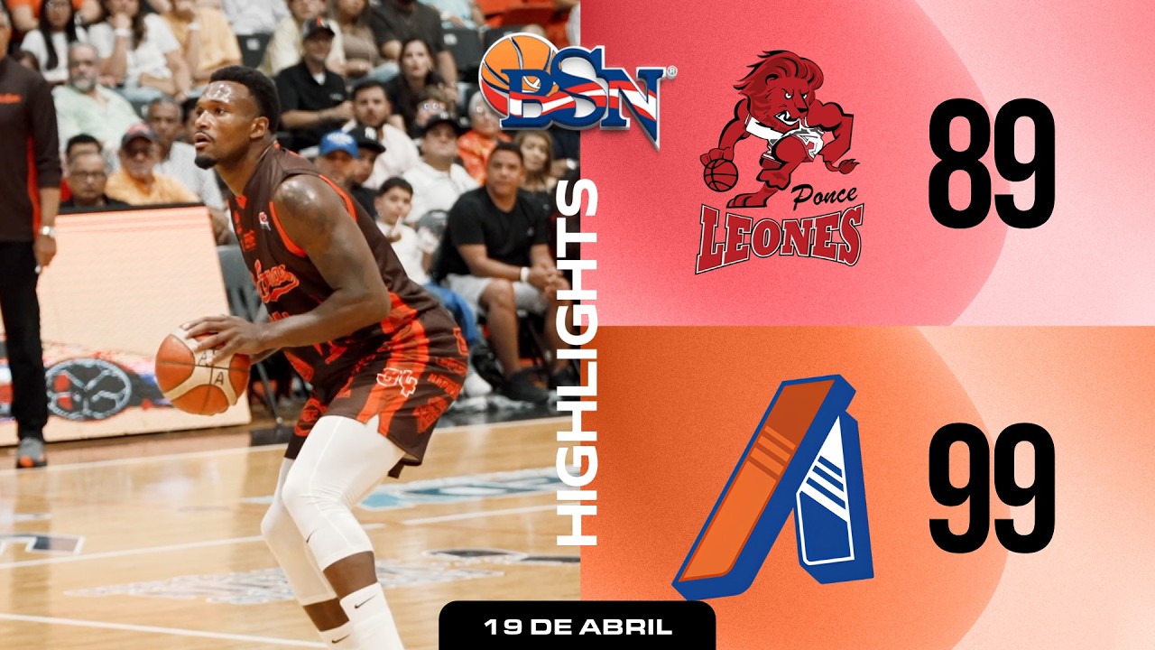 Leones de Ponce vs. Atleticos de San German - Mejores Jugadas - BSN 2026