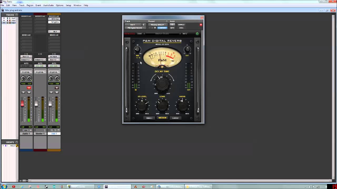 Plug and Mix Digital Reverb