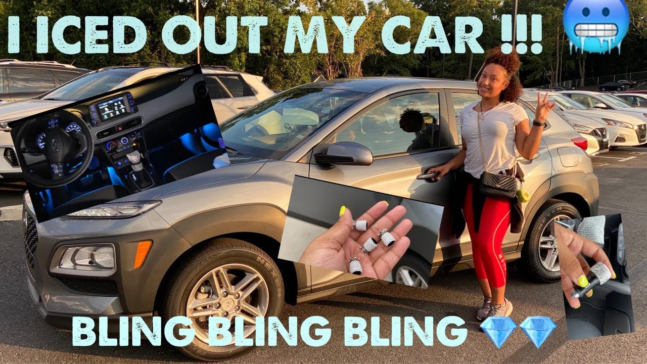 ICED OUT MY CAR!! DECORATE MY NEW WHIP WITH ME! (LED lights included😱)