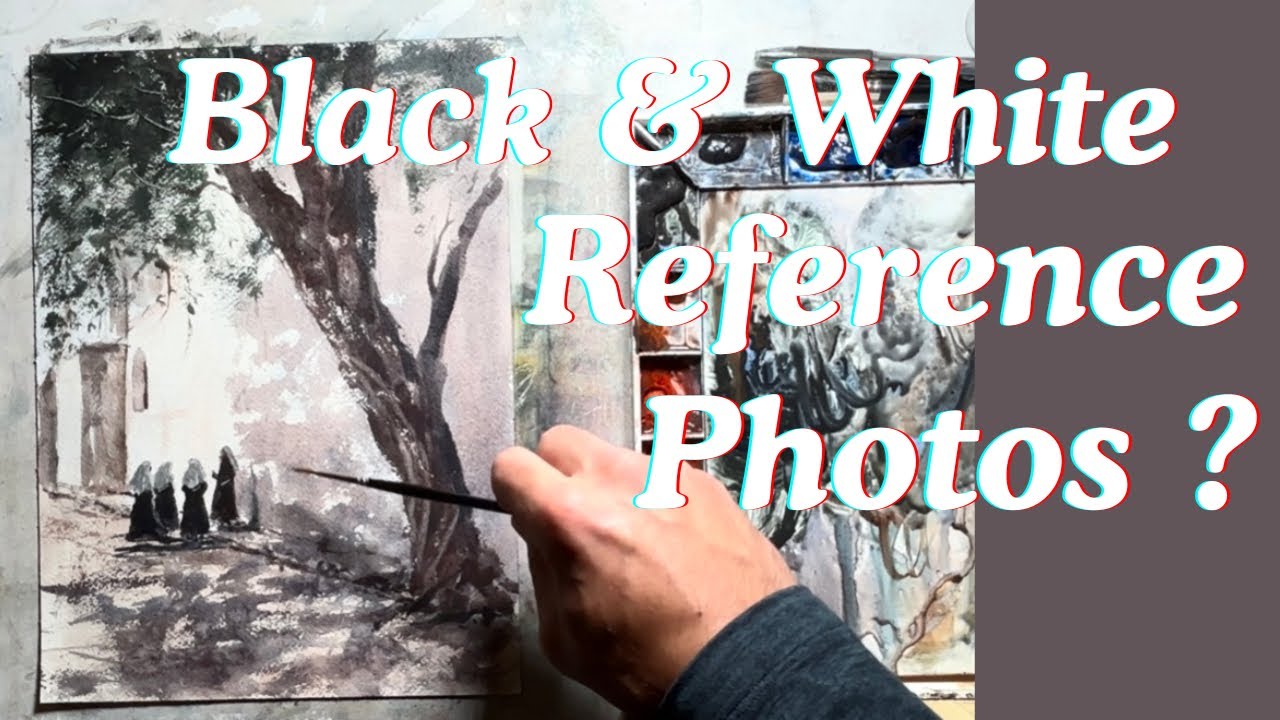 Black & White Reference Photos Can Change How You Paint! Full Watercolor Tutorial