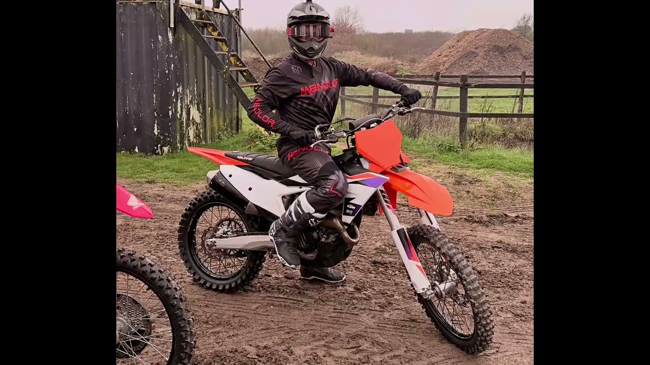 Fast traxx, wet, slippery and deep!!! 2024 ktm 250 sxf motocross POV GoPro max 2 