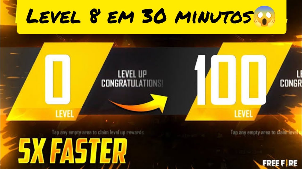 CORRE!🔥 SAIU O M&Eacute;TODO PARA SUBIR DE N&Iacute;VEL R&Aacute;PIDO NO FREE FIRE😱😱