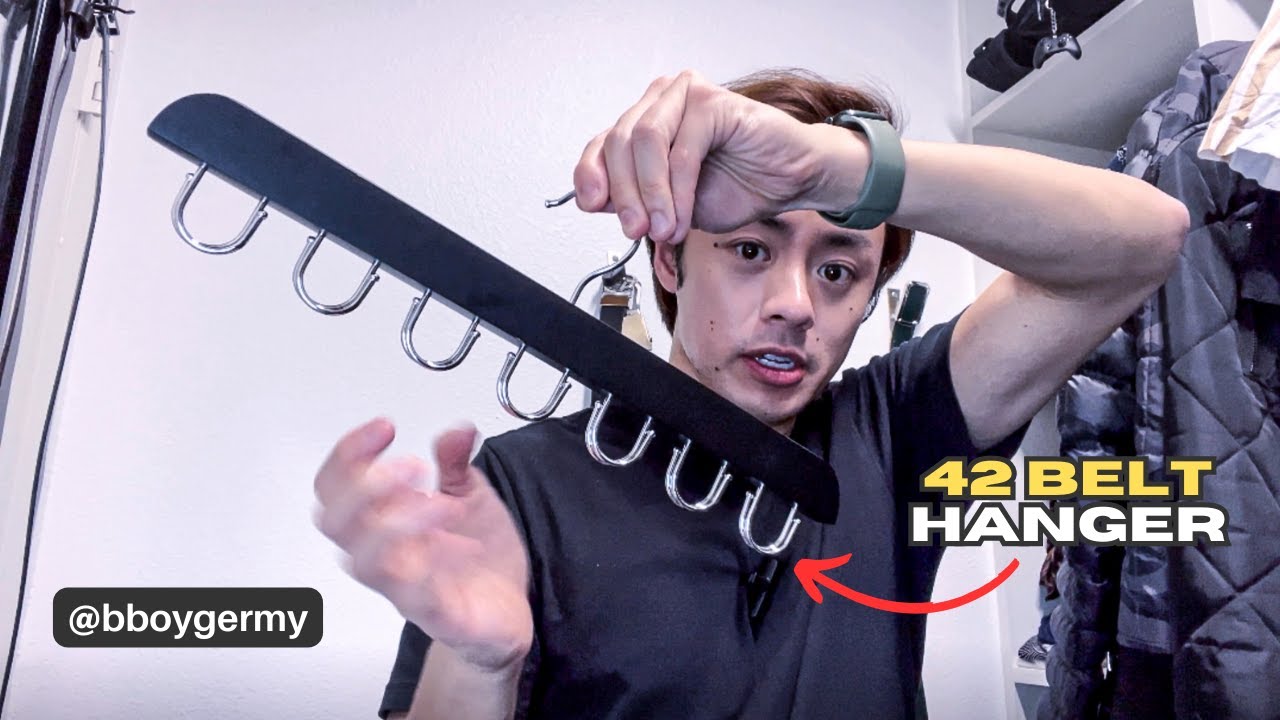 Organizing my Closet with a 42-Belt Hanger