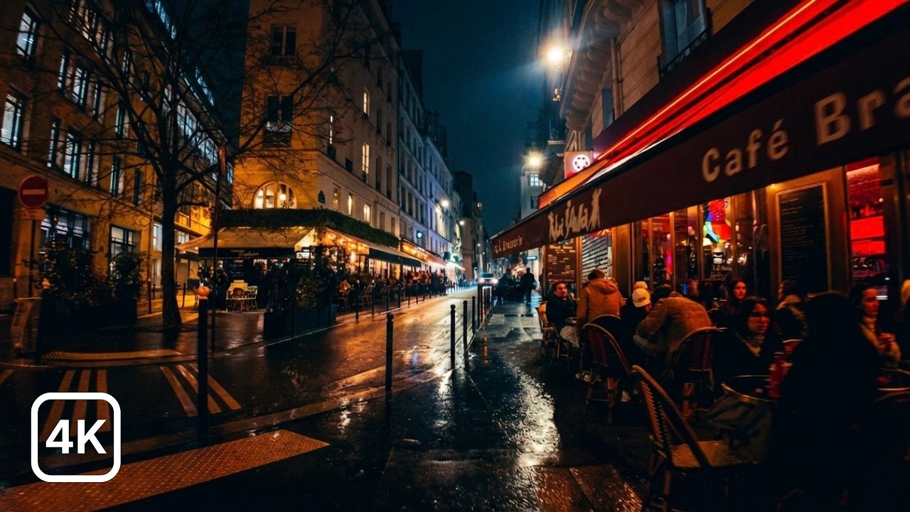 Paris in the Rain 4K | Evening Walk 🇫🇷✨ 2026