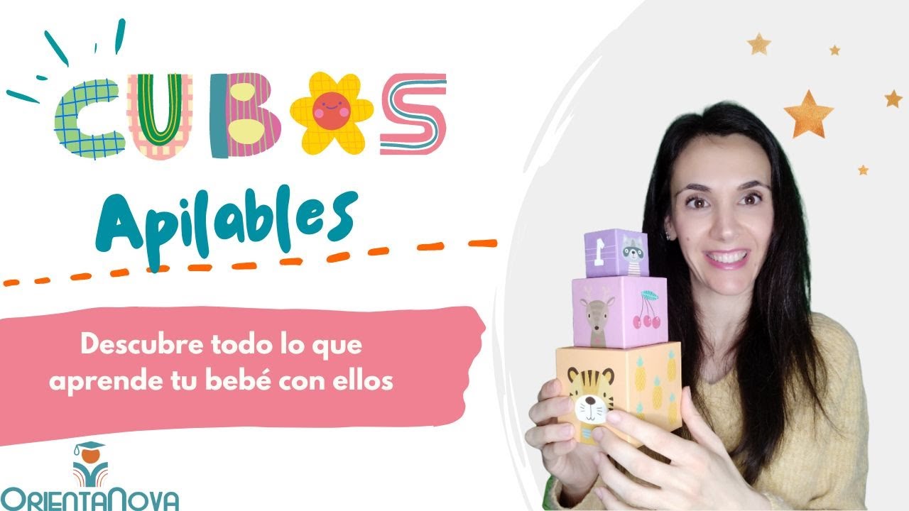 Juguetes para ni&ntilde;os. Cubos apilables para tu beb&eacute;
