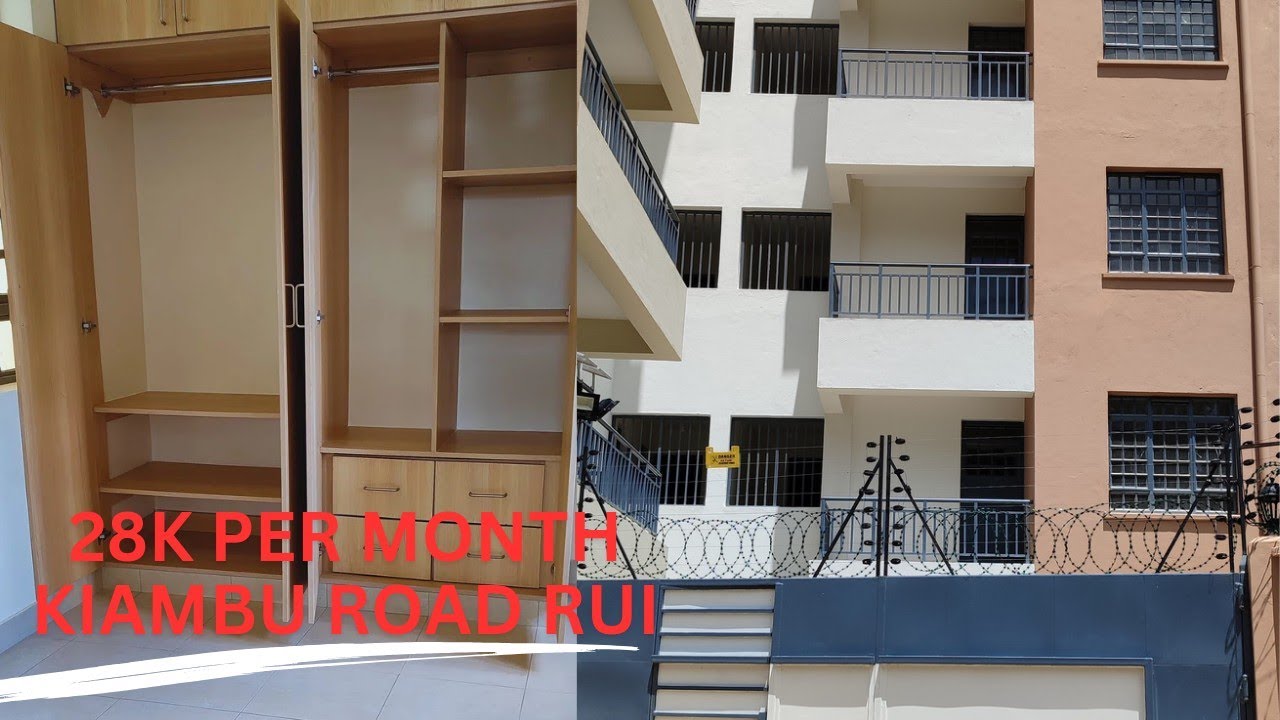 28,0000 One and Two Bedroom Apartments Along Kiambu Rui/Kist University
