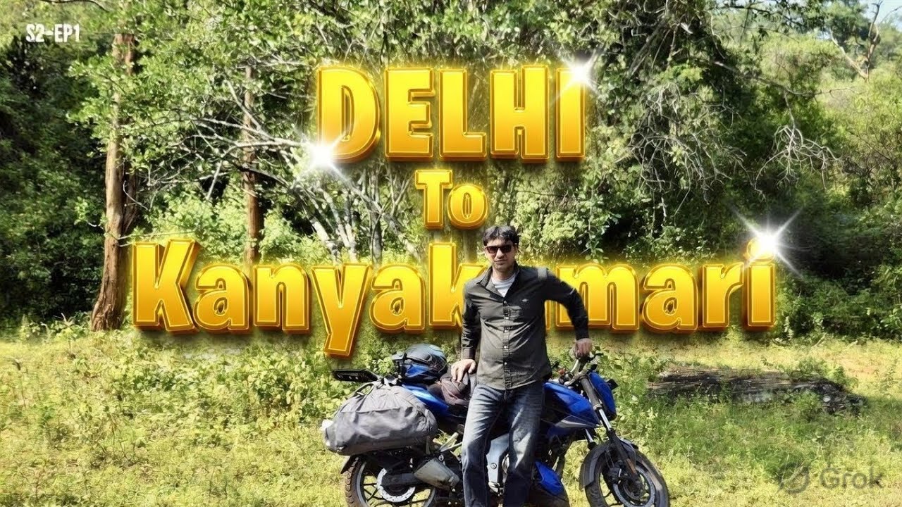2026 Delhi to Kanyakumari by road : 3000km Solo Ride! 🏍️ | उत्तर से दक्षिण तक का सफर delhi to guna
