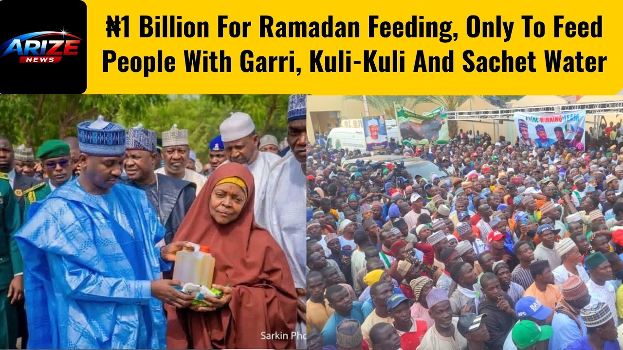 Sokoto Governor Budgeted ₦1 Billion Ramadan, Then Feed People With Garri, Kuli-Kuli And Sachet Water