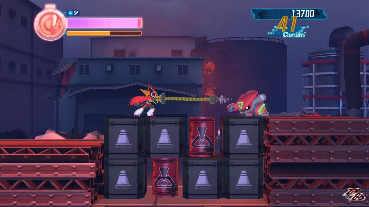 Mighty No. 9: Oil Factory (Ray) [S Rank] (HARD)