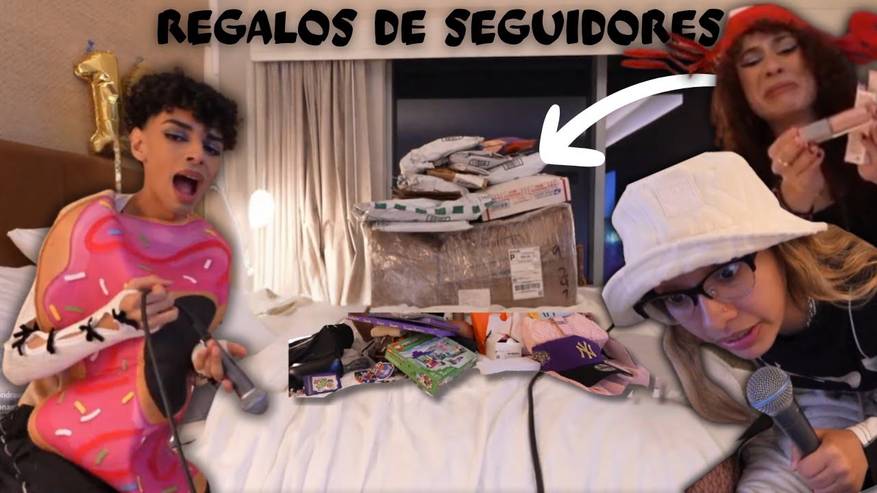 ALONDRA MICHELLE ,ALEX Y RAI ABREN REGALOS QUE LE MANDARON SUS SEGUDORES