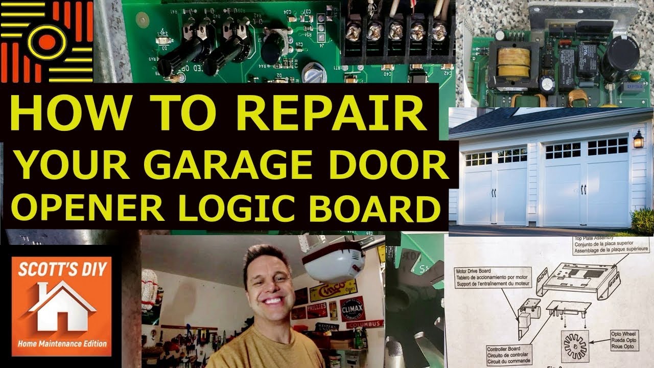 HOW TO REPAIR OR REPLACE YOUR GARAGE DOOR OPENER LOGIC BOARD