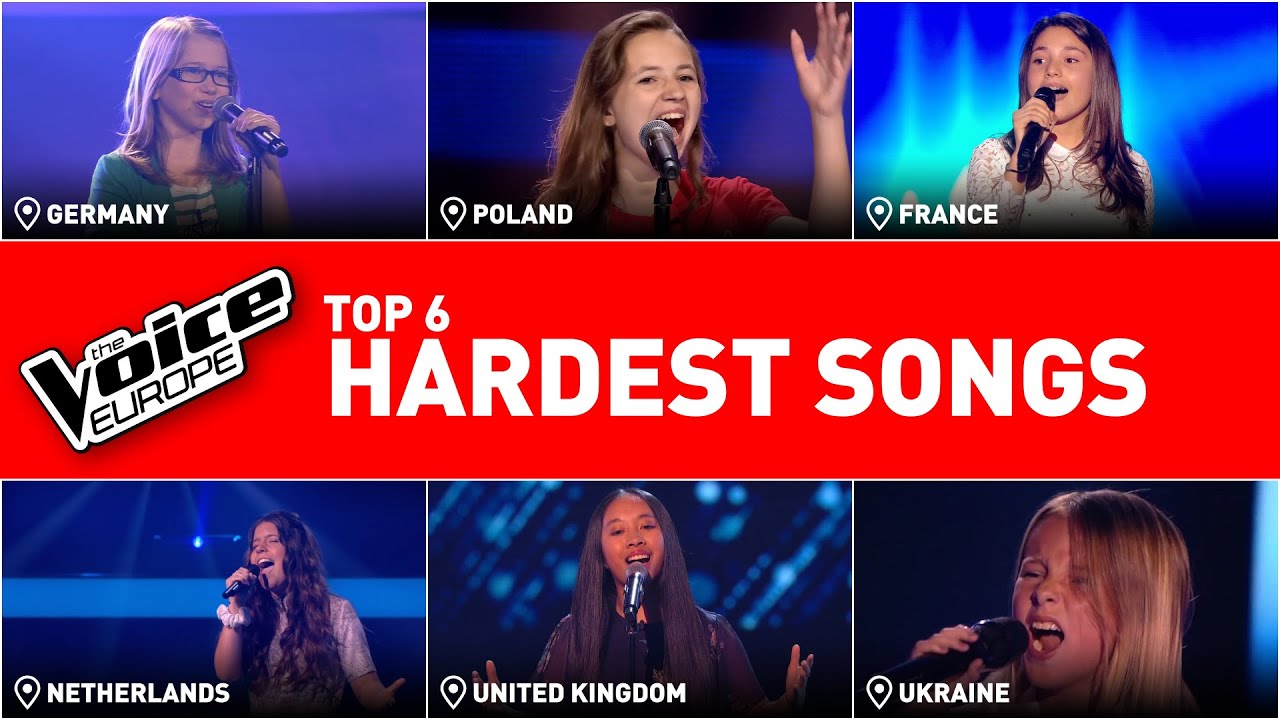 The Hardest Songs to sing at Blind Auditions in The Voice Kids! | TOP 6