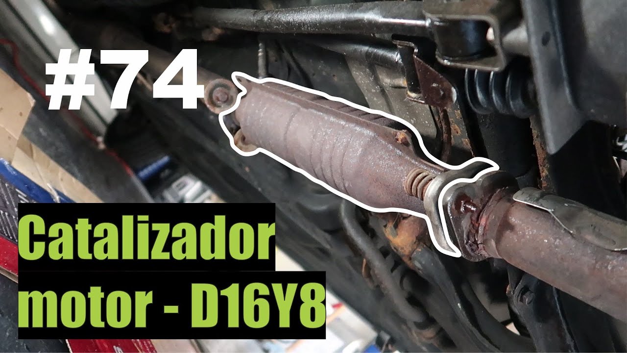 Remplazar un catalizador en mal estado Honda civic D16Y8