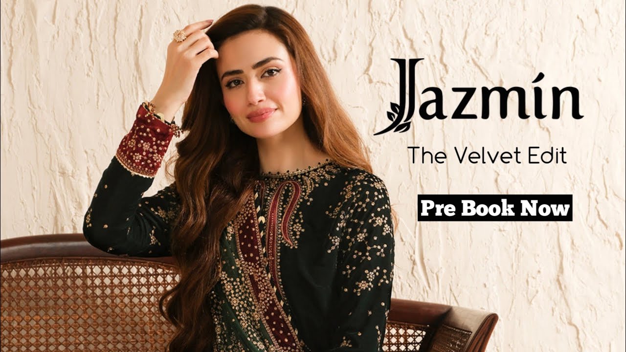 Jazmin The Velvet Edit 2024 | Jazmin Unstitched Luxury Velvet Festive Collection
