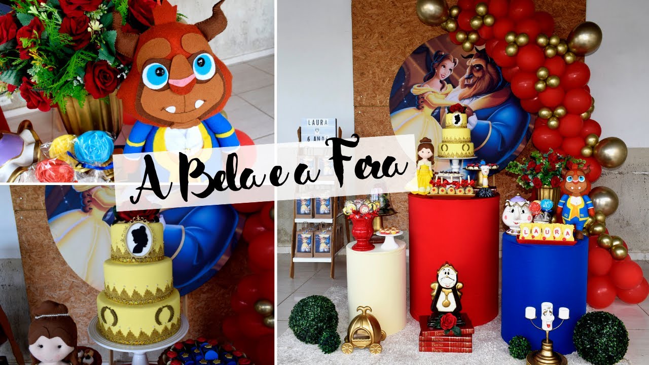 Decoração de Festa - A Bela e a Fera