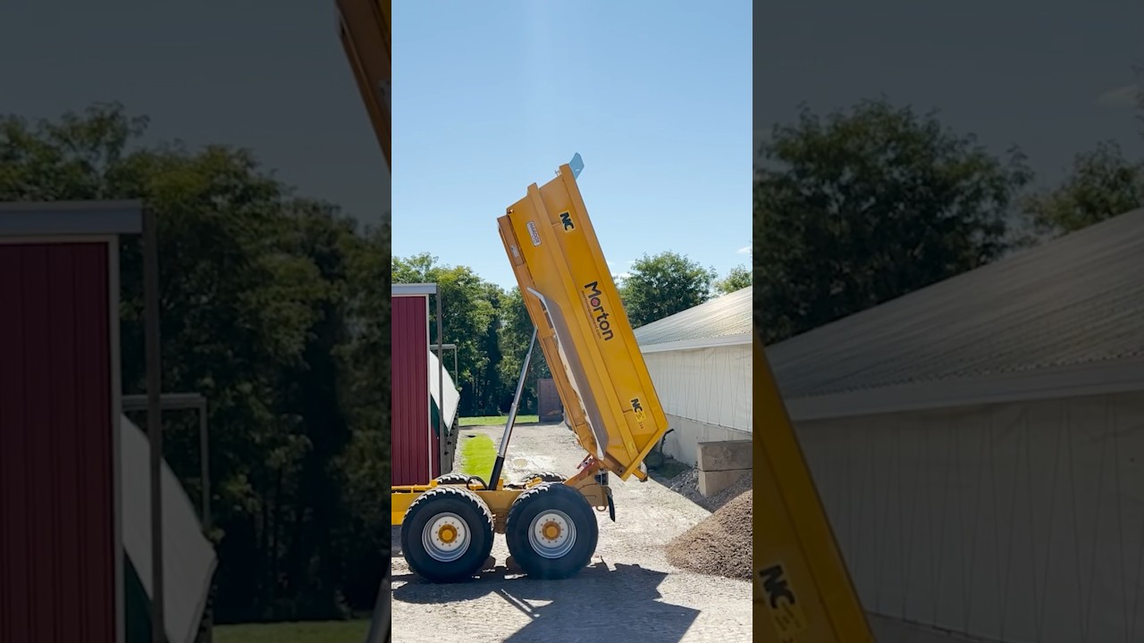 NC 20 Ton Dump Trailer IN ACTION | Morton Equipment #DumpWagon