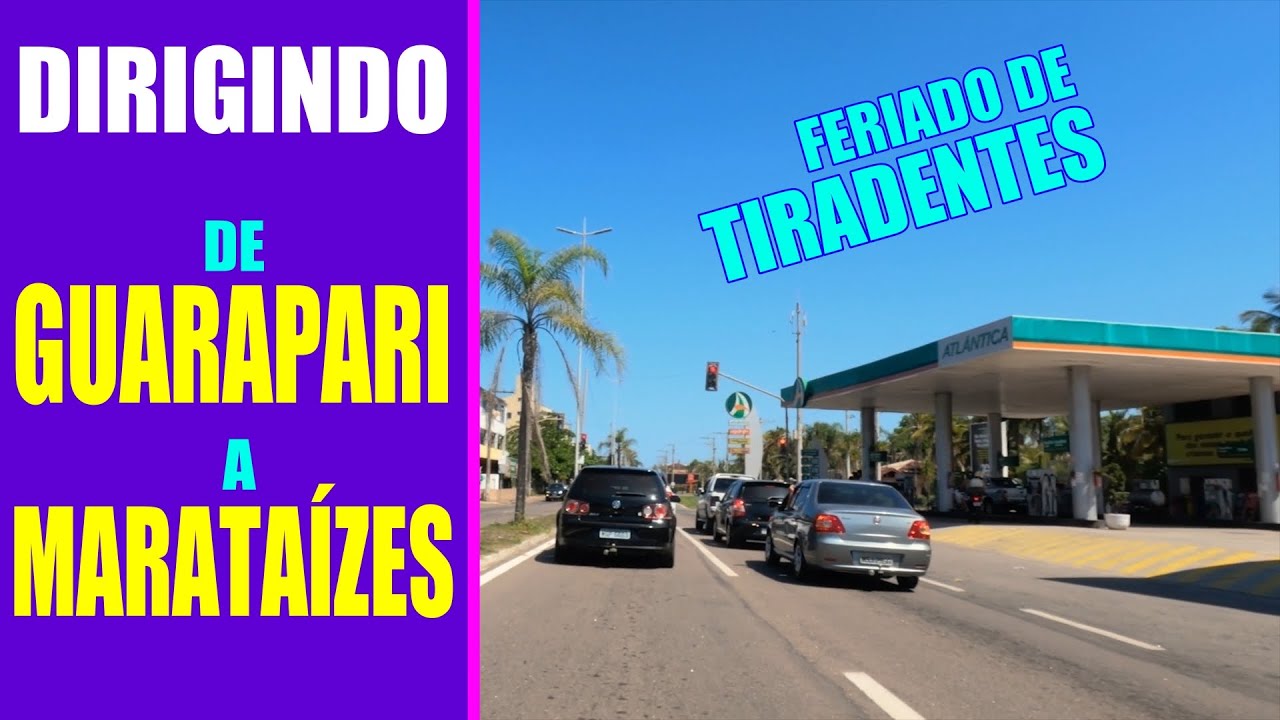 Dirigindo de Guarapari a Marataízes no feriado de Tiradentes/2022