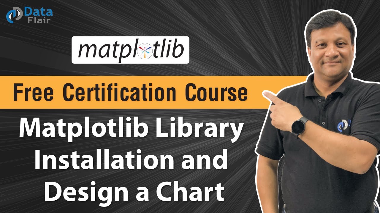 Python Matplotlib Practical - How to Install Matplotlib Library in Python and Design a Chart [Hindi]